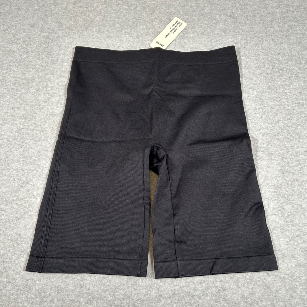 EMPETUA Mid-Waisted Shaping Bike Short Womens XL Black Shapewear‎ Shorts